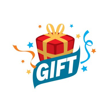 vektör logo kutusu hediyeler ile