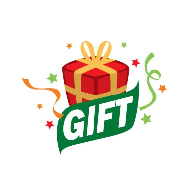 vektör logo kutusu hediyeler ile
