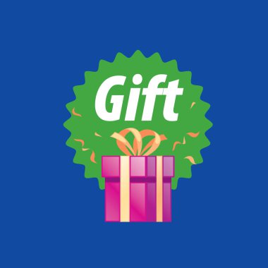 vektör logo kutusu hediyeler ile