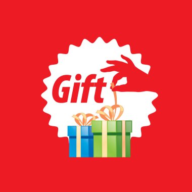 vektör logo kutusu hediyeler ile