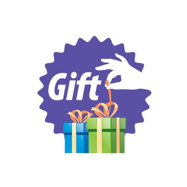 vektör logo kutusu hediyeler ile