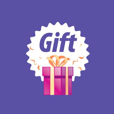 vektör logo kutusu hediyeler ile