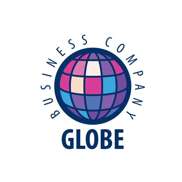 Mall för jordens logotyp. Globe-tecken — Stock vektor