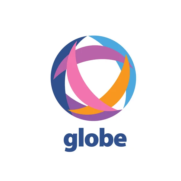 Logo abstracto Globe — Vector de stock