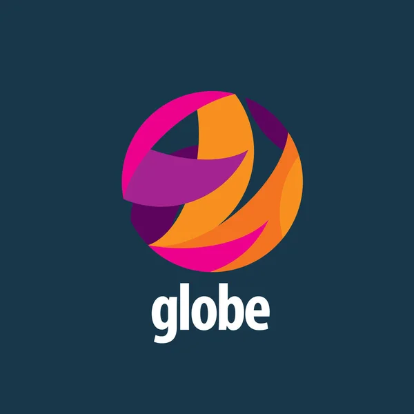 Logo abstracto Globe — Vector de stock