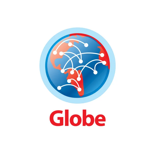 Logo astratto Globe — Vettoriale Stock