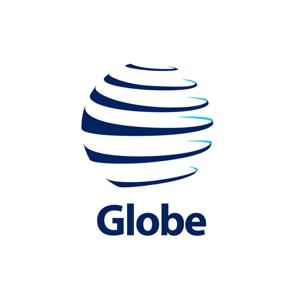 Logo abstracto Globe — Vector de stock