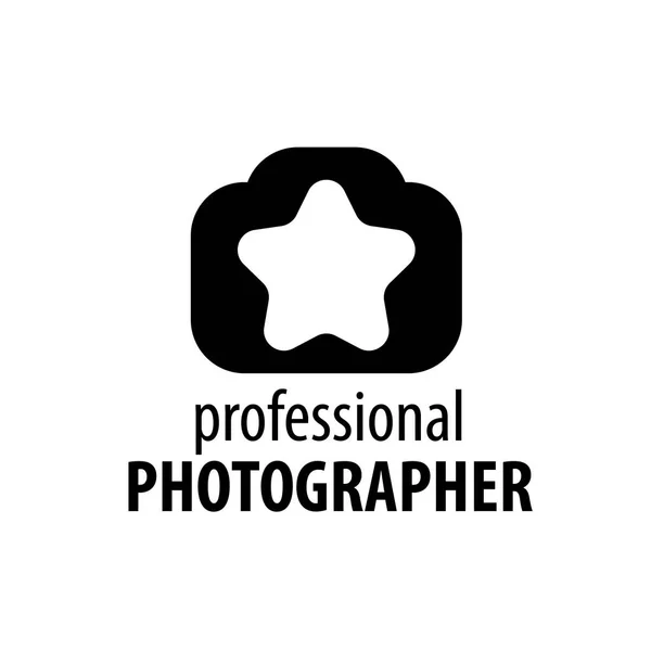 Logo de la cámara el fotógrafo — Vector de stock