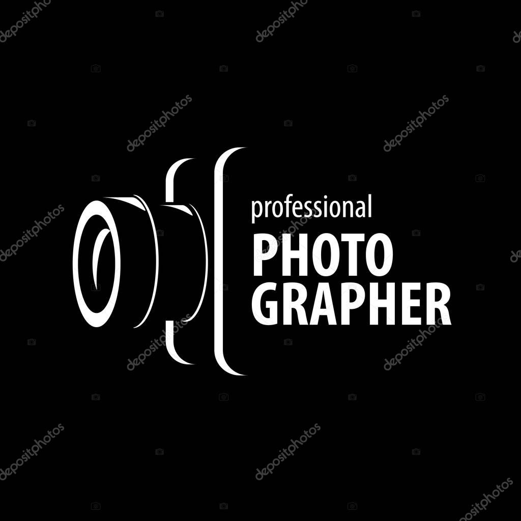 Logo camera the photographer. Vector illustration of icon