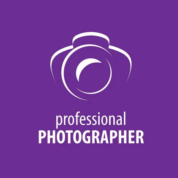 Logo appareil photo le photographe — Image vectorielle