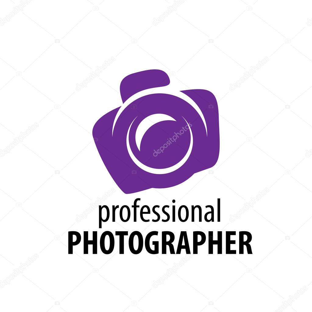 Logo camera the photographer. Vector illustration of icon