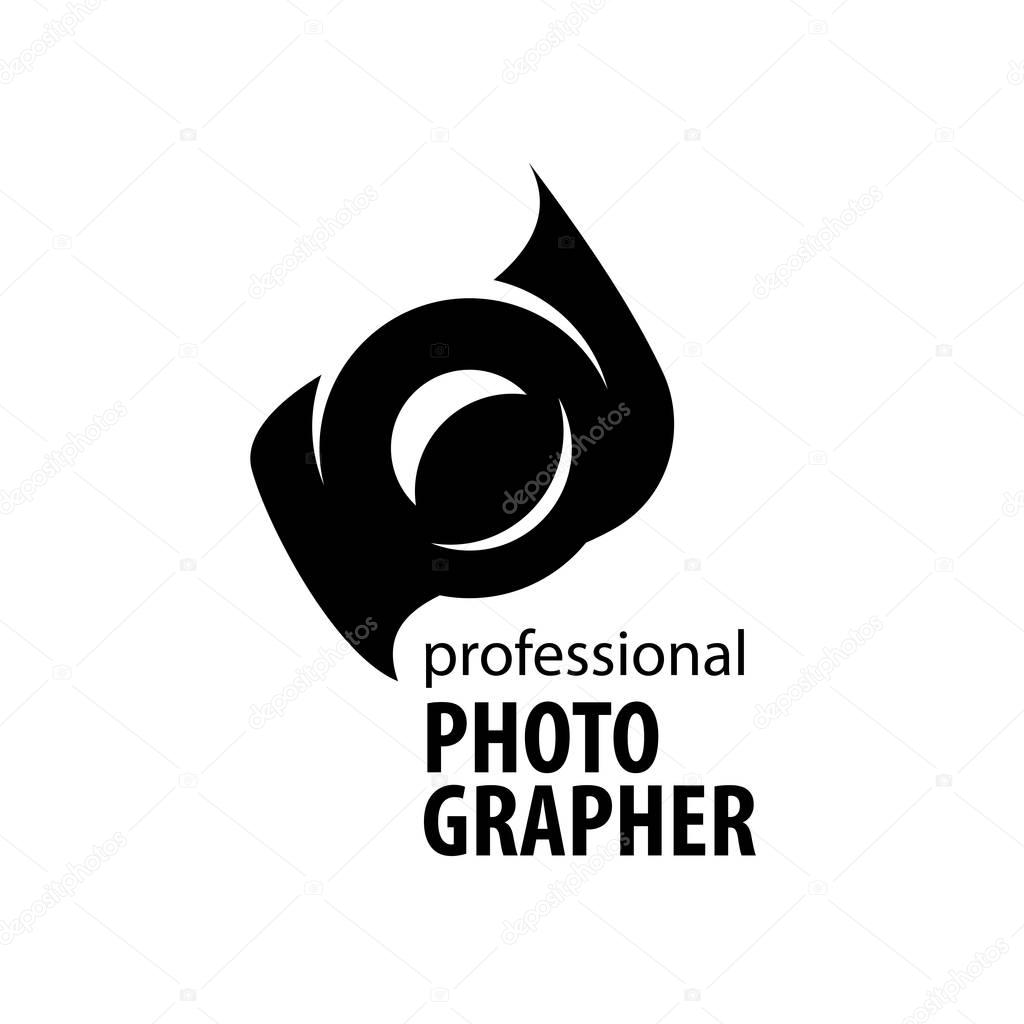 Logo camera the photographer. Vector illustration of icon