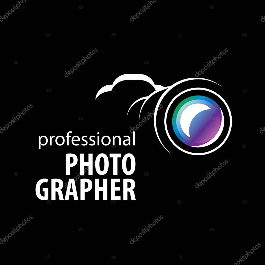 Logo camera the photographer. Vector illustration of icon