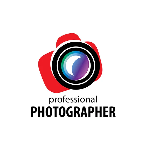 Logo appareil photo le photographe — Image vectorielle