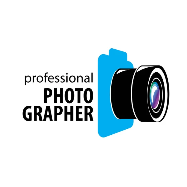 Logo appareil photo le photographe — Image vectorielle