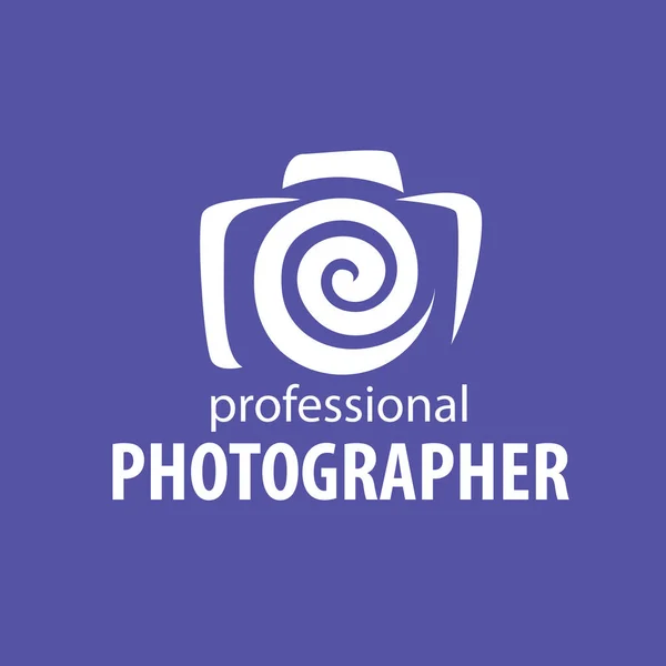 Logo de la cámara el fotógrafo — Vector de stock