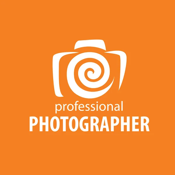 Logo appareil photo le photographe — Image vectorielle