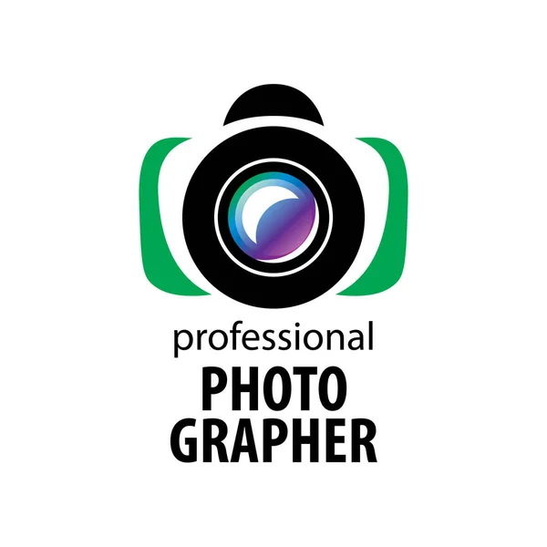 Logo de la cámara el fotógrafo — Vector de stock