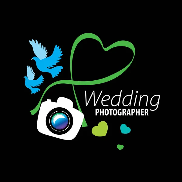 Logo photographe de mariage — Image vectorielle