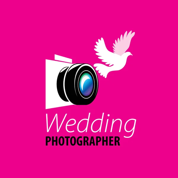 Logo photographe de mariage — Image vectorielle