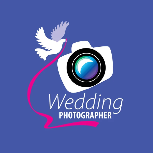 Логотип весільний фотограф — стоковий вектор