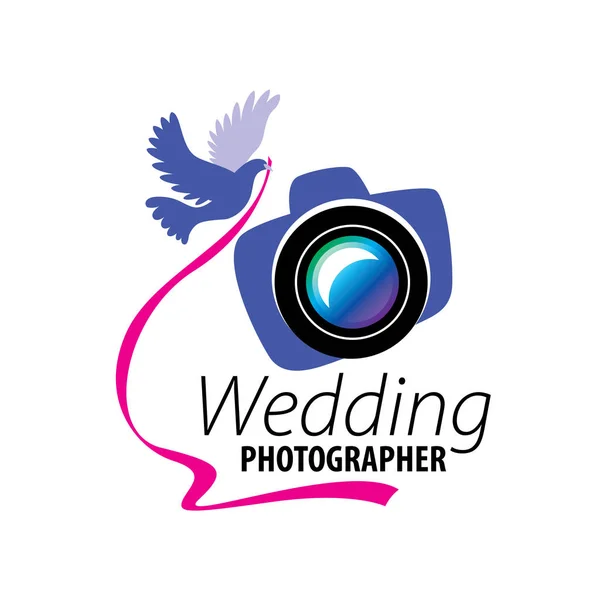 Logotipo do casamento fotógrafo —  Vetores de Stock