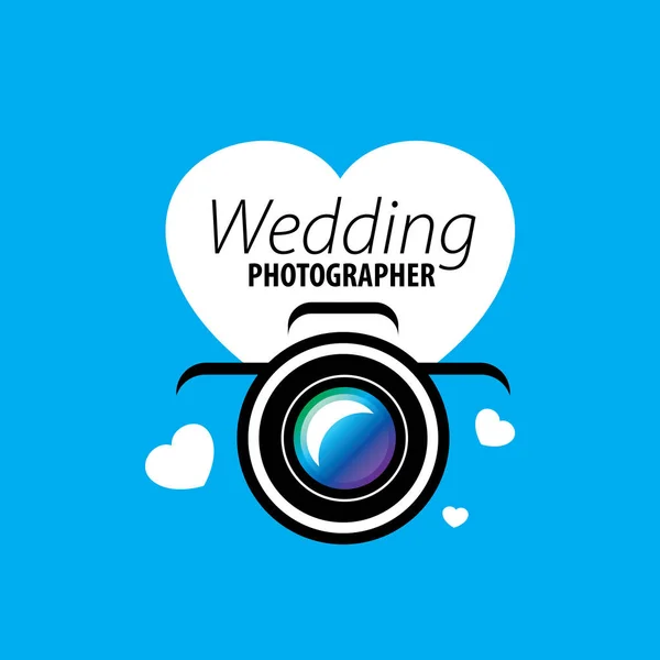 Logotyp bröllopsfotograf — Stock vektor