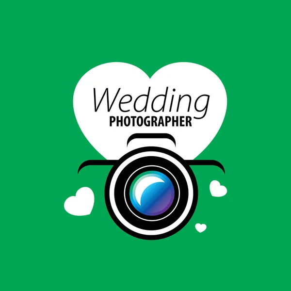 Логотип весільний фотограф — стоковий вектор