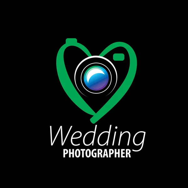 Logotipo do casamento fotógrafo —  Vetores de Stock