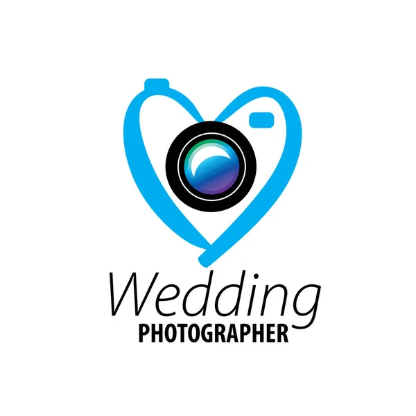 Logo matrimonio fotografo — Vettoriale Stock