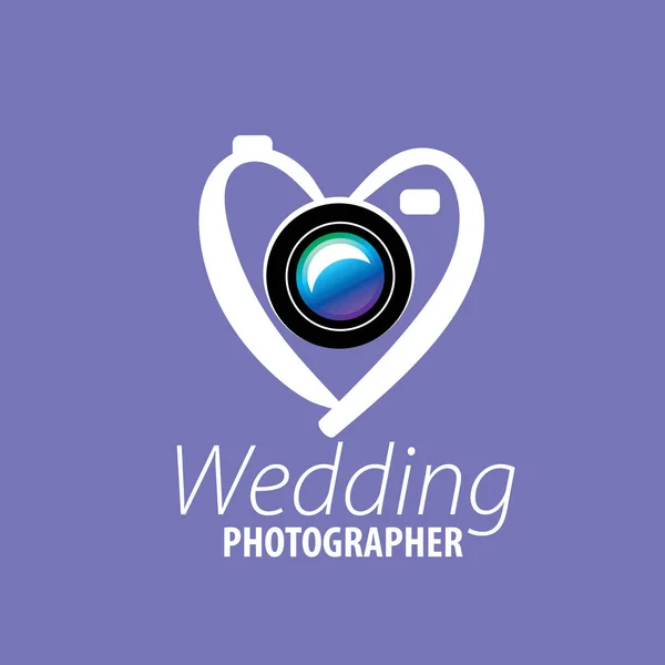 Logotyp bröllopsfotograf — Stock vektor