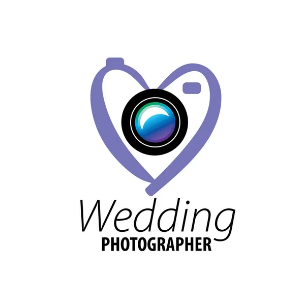 Logo matrimonio fotografo — Vettoriale Stock