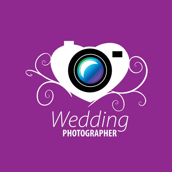 Φωτογράφος γάμου λογότυπο — Διανυσματικό Αρχείο
