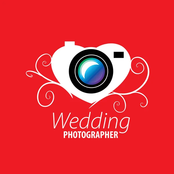 Logo matrimonio fotografo — Vettoriale Stock