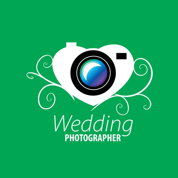 Fotógrafo de boda logo — Archivo Imágenes Vectoriales