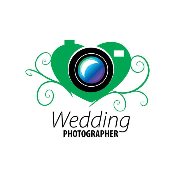 Logotipo do casamento fotógrafo —  Vetores de Stock