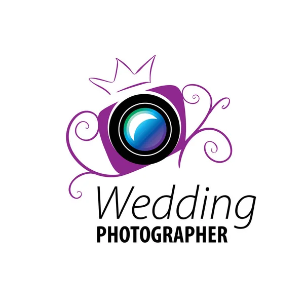 Logo matrimonio fotografo — Vettoriale Stock