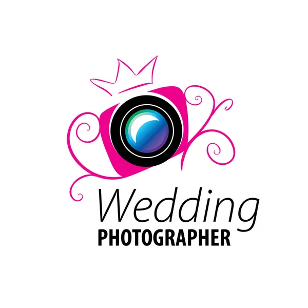 Свадебный фотограф логотипа — стоковый вектор