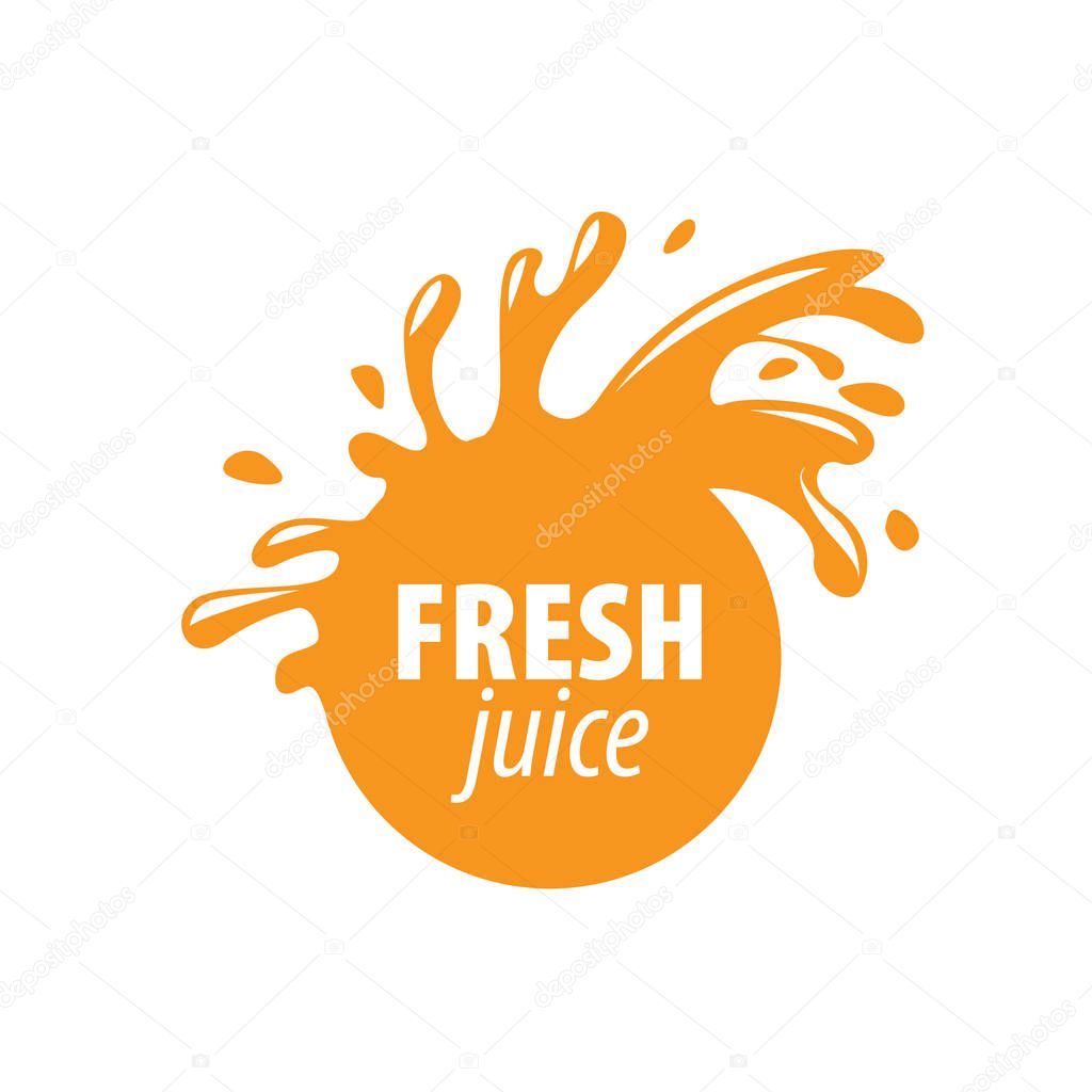 Juice splash vector sign. Vector illustration of icon