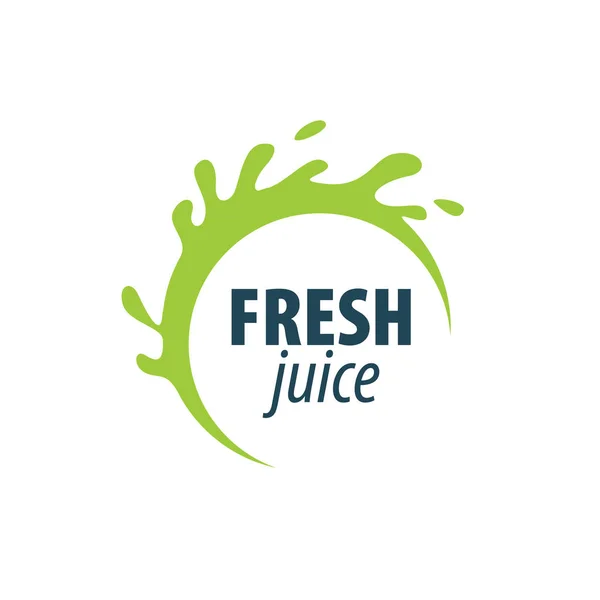 Juice splash vector sign — Stock Vector