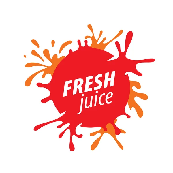 Juice splash vector tecken — Stock vektor