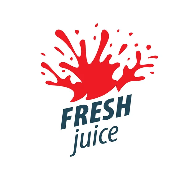 Juice splash vector sign — Stock Vector