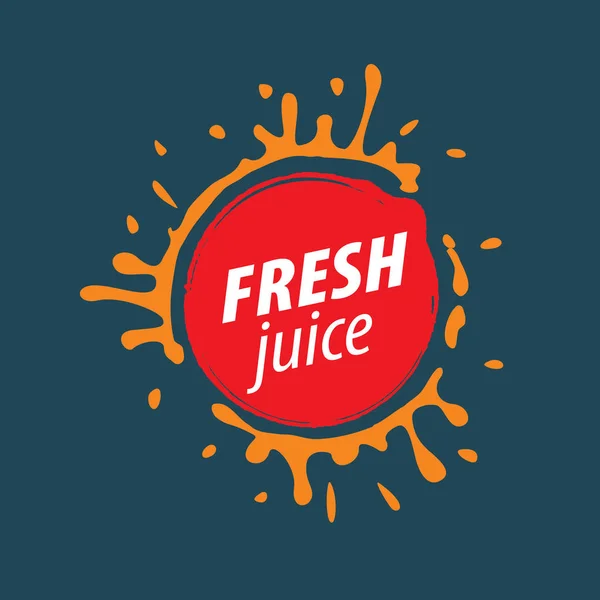 Juice splash vector tecken — Stock vektor