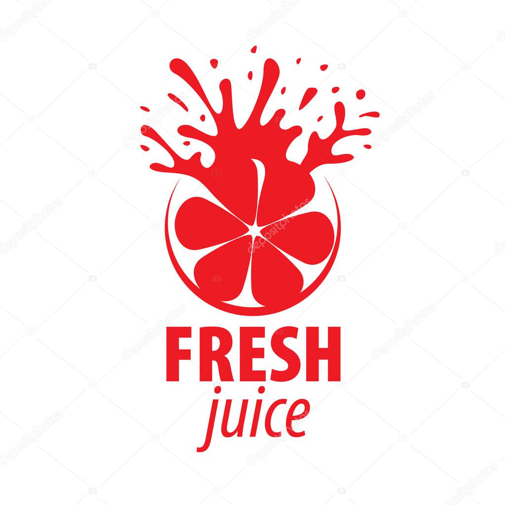 Juice splash vector sign. Vector illustration of icon