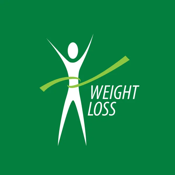 Weight loss logo — Stock Vector