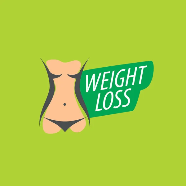 Weight loss logo — Stock Vector