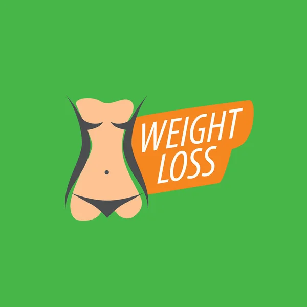 Logo pierdere în greutate — Vector de stoc