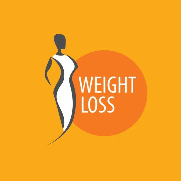 Logo penurunan berat badan - Stok Vektor