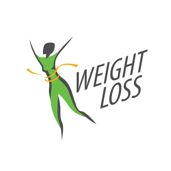 Weight loss logo — Stock Vector