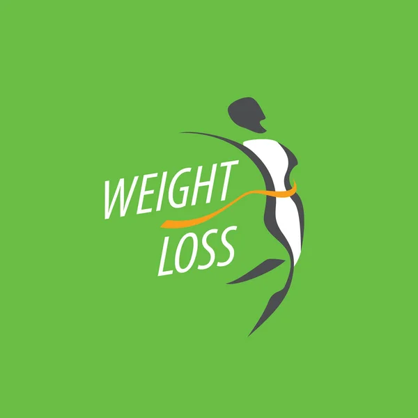 Weight loss logo — Stock Vector